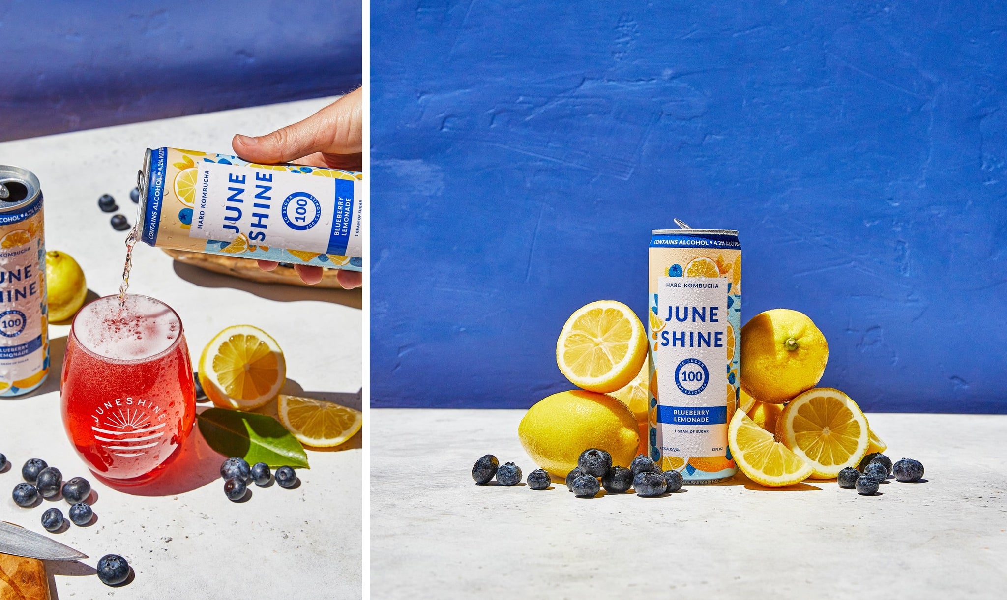 Nick Kuchar JuneShine Blueberry Lemonade Can Art
