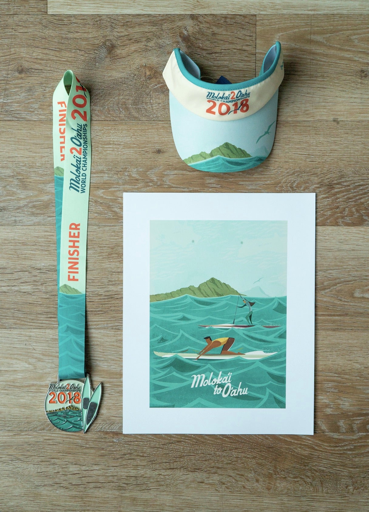 Nick Kuchar Molokai 2 Oahu Race Art Merchandise