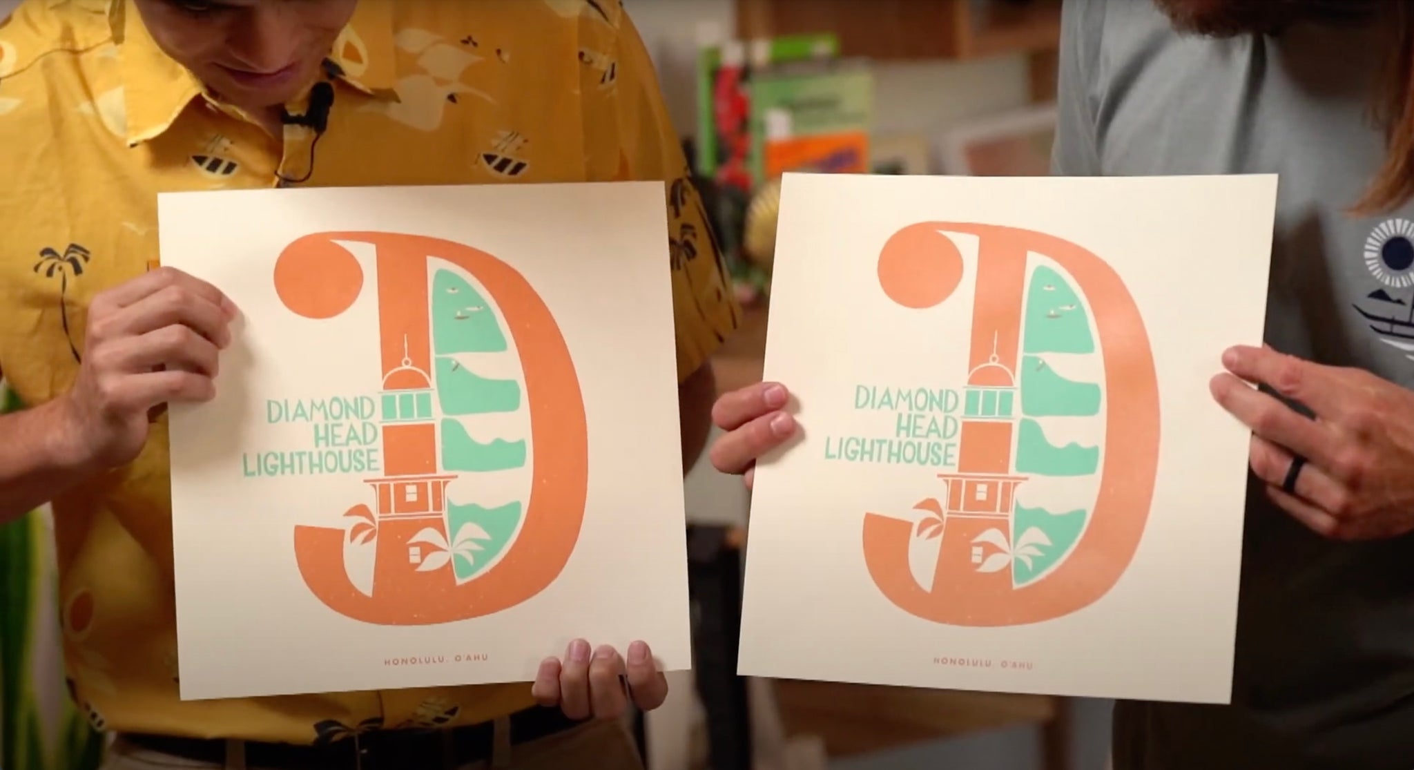 Nick Kuchar debuts new Diamondhead Lighthouse Alphabet Surf Print
