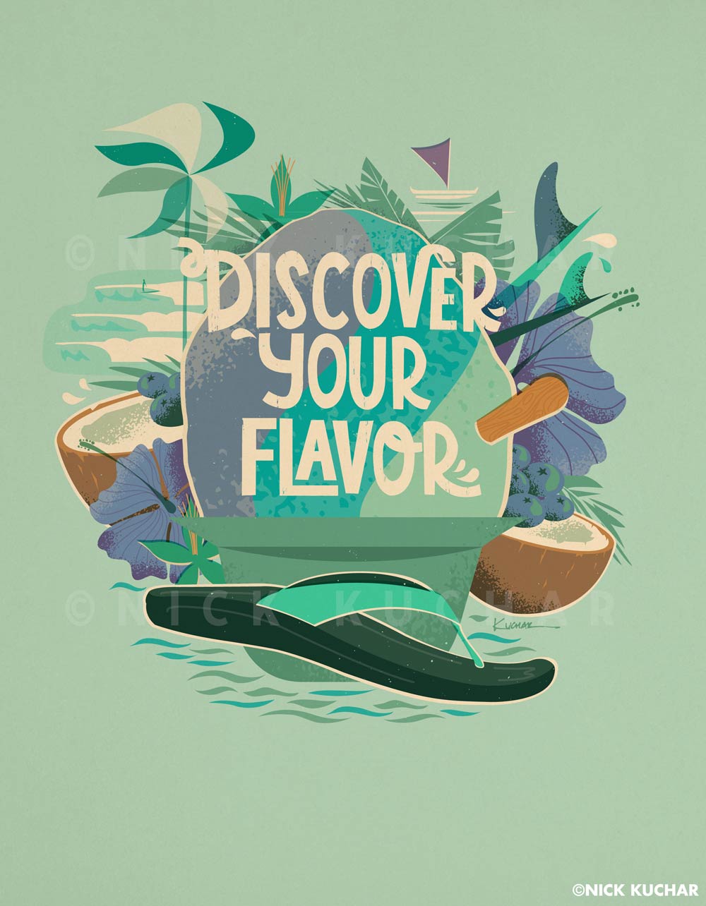 Nick Kuchar Discover Your Flavor digital campaign artwork
