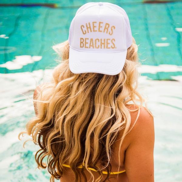 Cute Women's Trucker Hats - Cheers Beaches