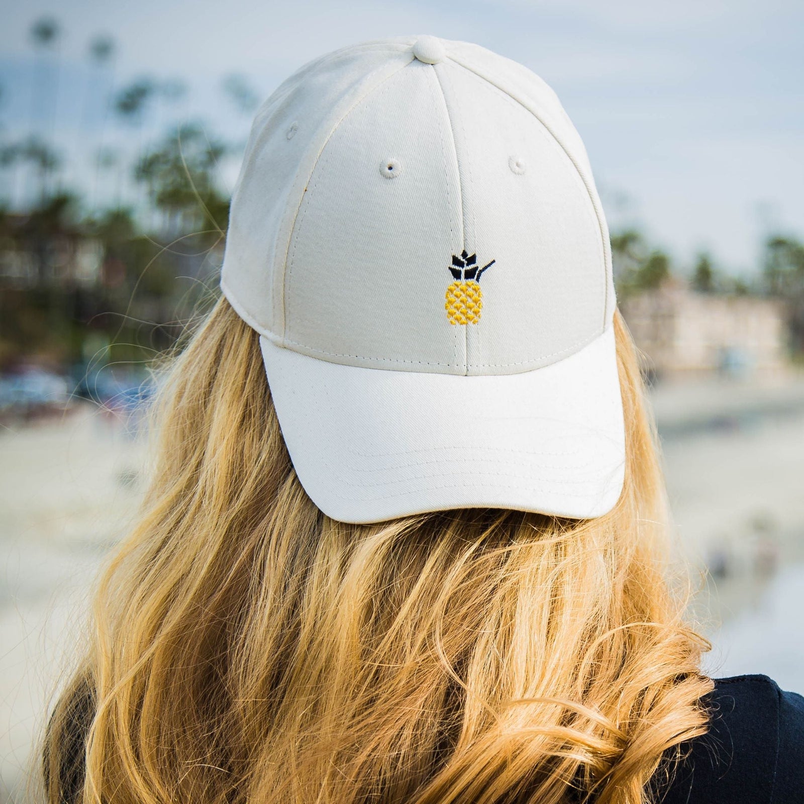 Cheers Beaches Trucker Hat: Black & Glitter Silver