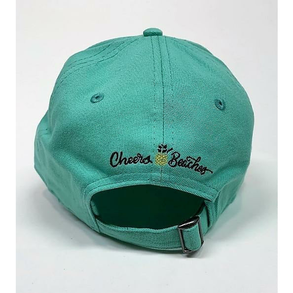 Cheers Beaches Trucker Hat: Black & Glitter Silver