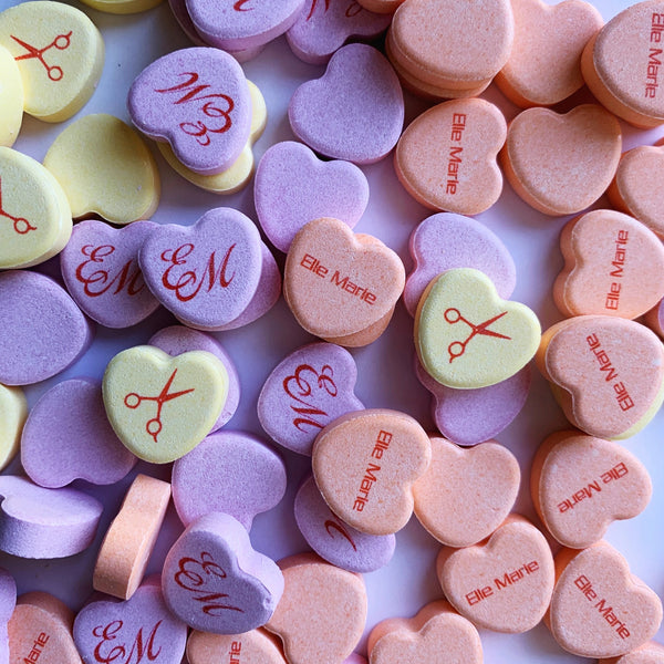 custom valentine heart candy