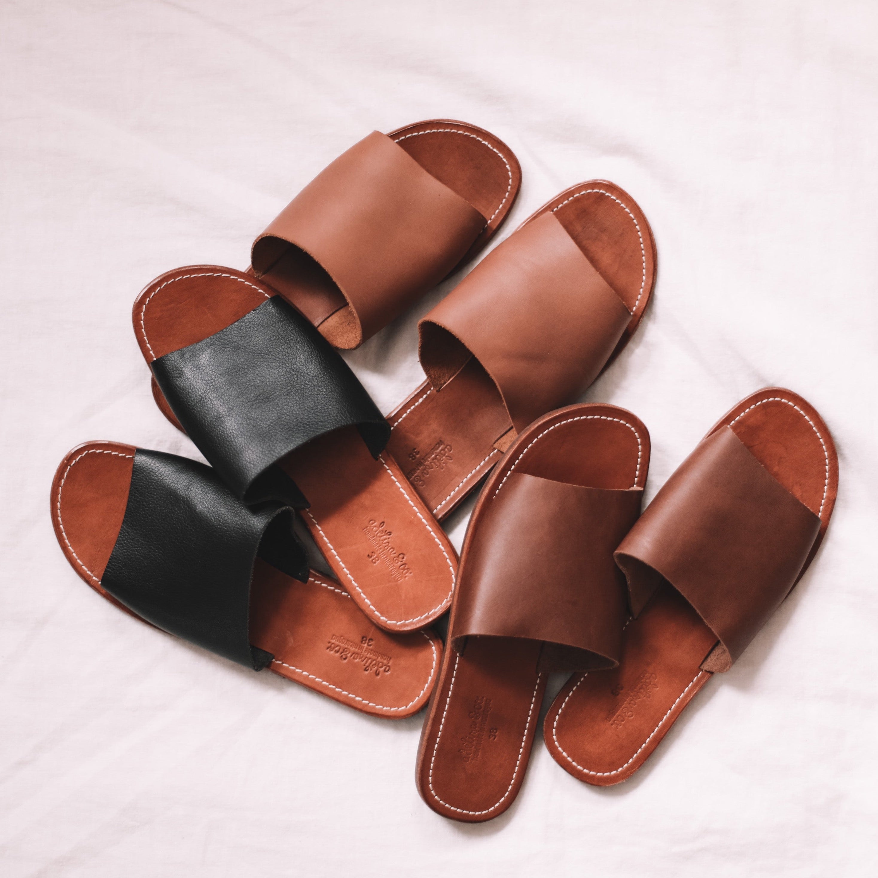 Verano Slide {Women's Leather Sandals 