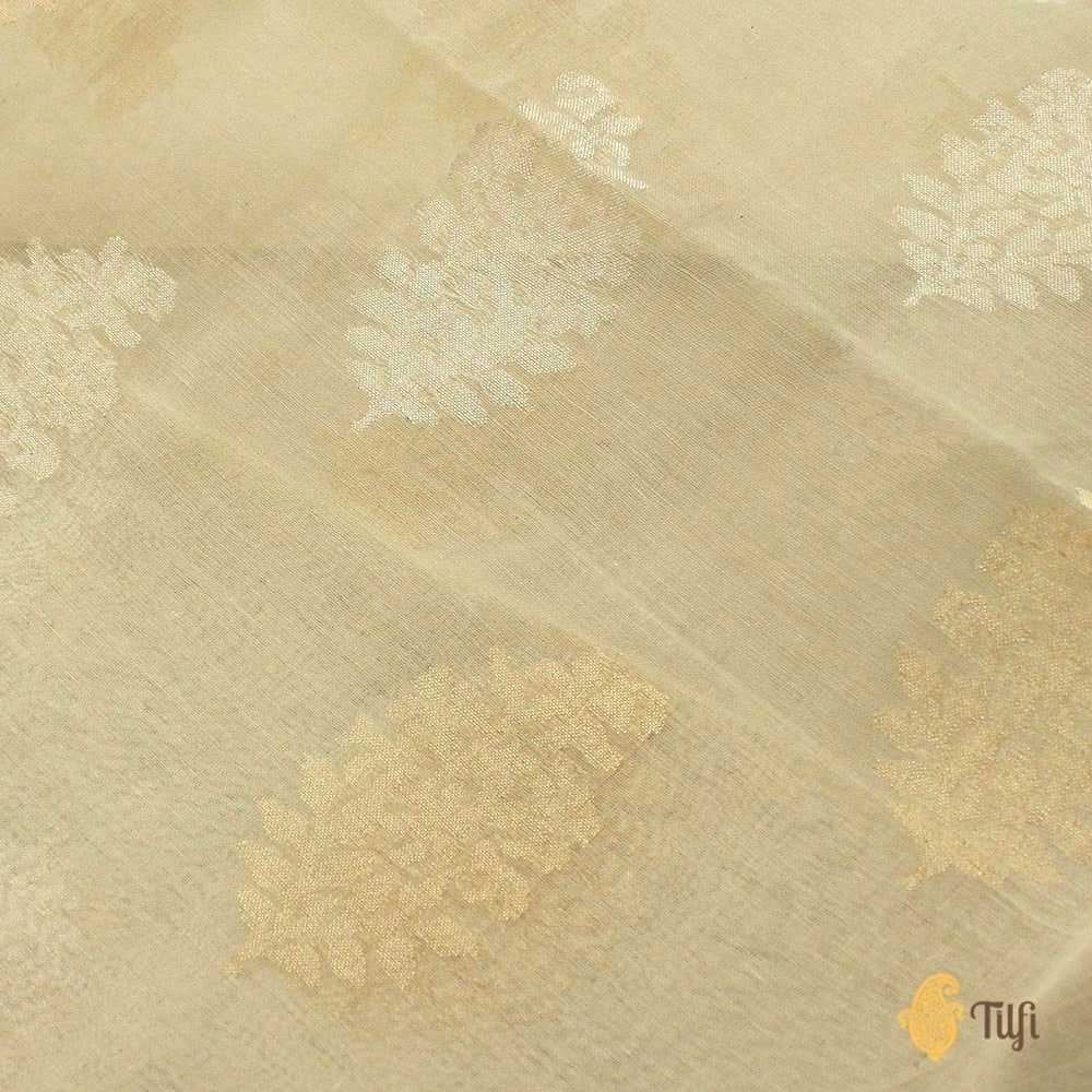 Peach Pure Cotton Silk Jamdani Dupatta And Off White Pure Cotton Silk Ja Tilfi