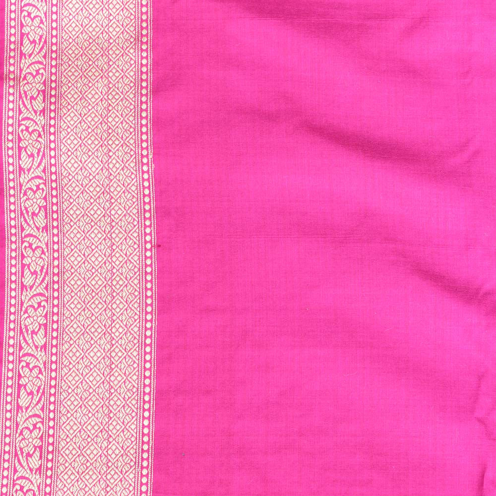 Pink Pure Katan Silk Banarasi Patola Handloom Saree