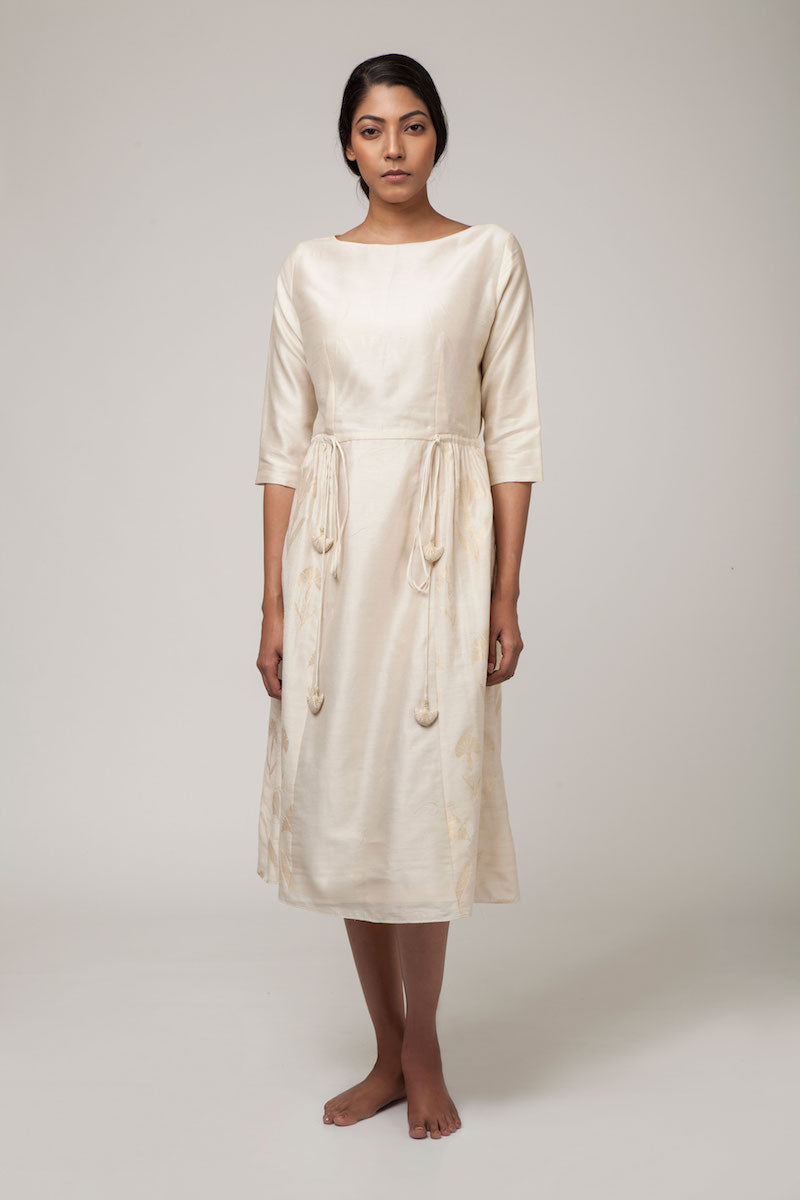 banarasi silk gown dress