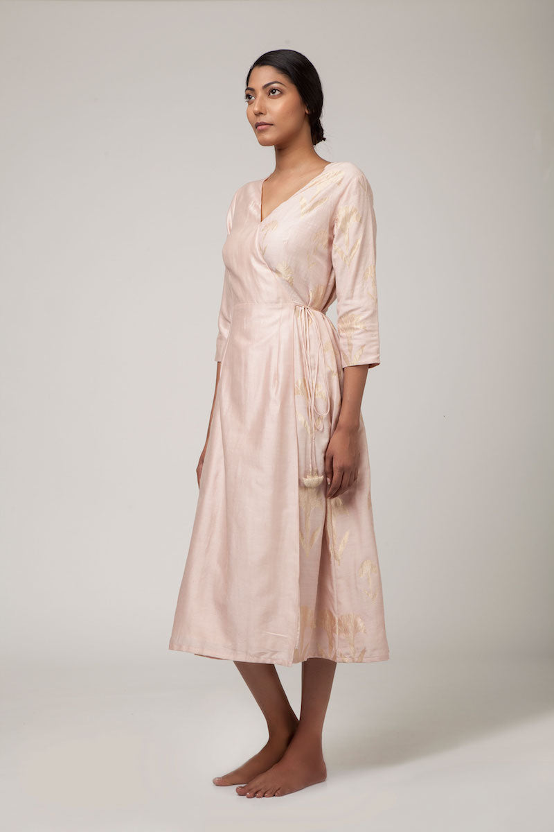 banarasi silk gown dress