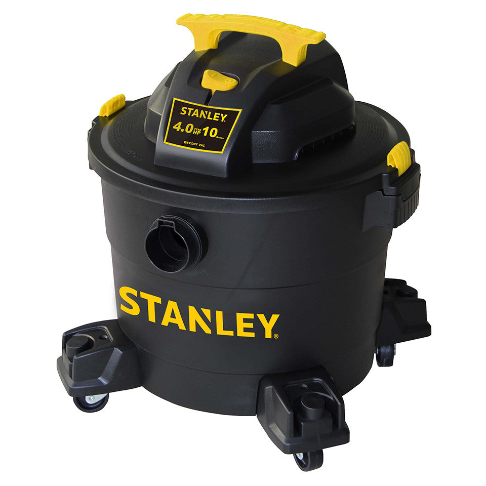 Stanley SL18910P-3 Wet/Dry, 3 Gallon, 3 Horsepower, Portable Car Vacuum,  3.0 HP AC, Black+Yellow