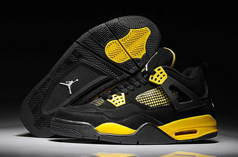 jordan shoes black and yellow