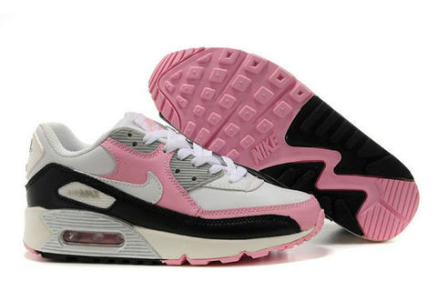 pink black and white air max 90