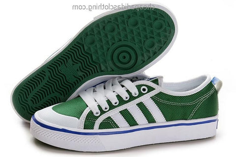 adidas green canvas shoes