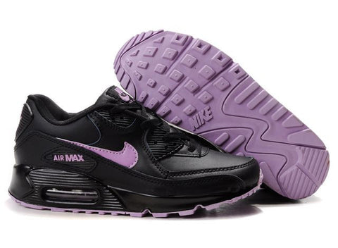 black and purple trainers