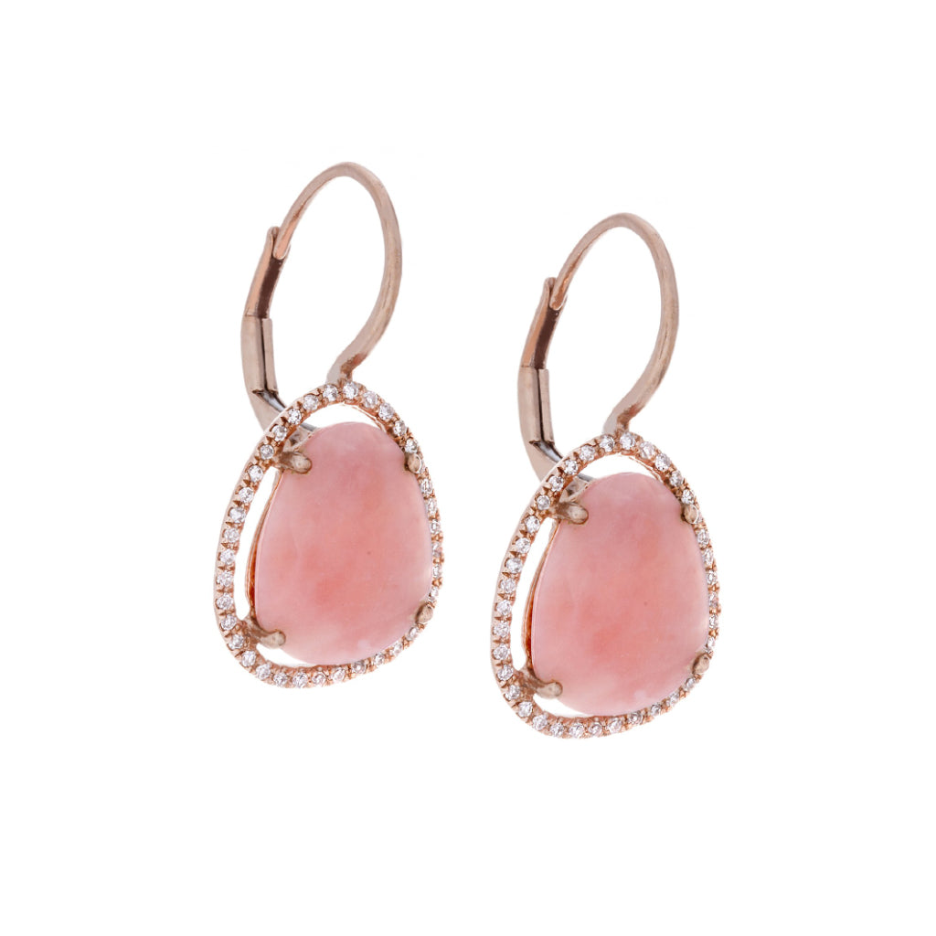 Diamonds, Pink Opal \u0026 14K Rose Gold 