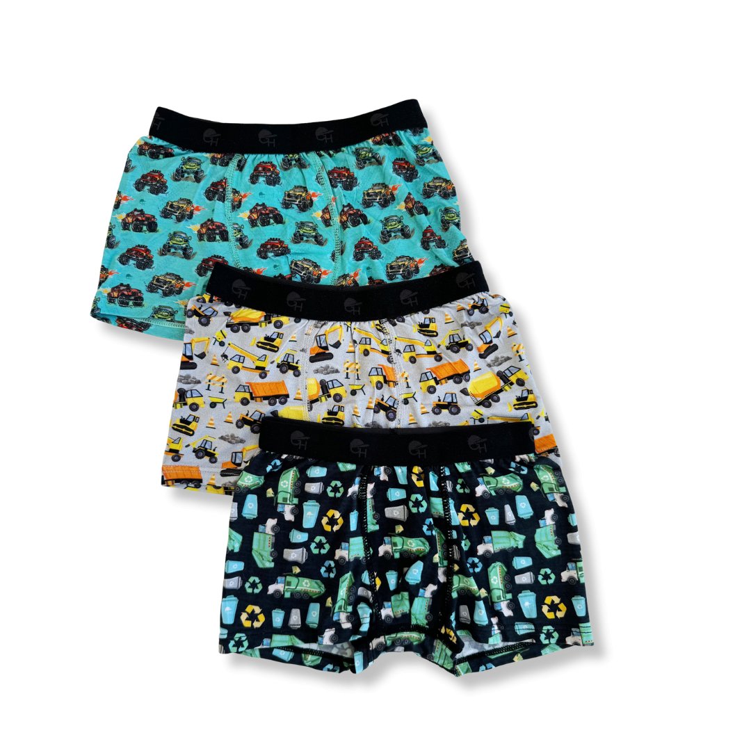 The Boy Pack Boxer Briefs  Soft & rad underwear for your boys