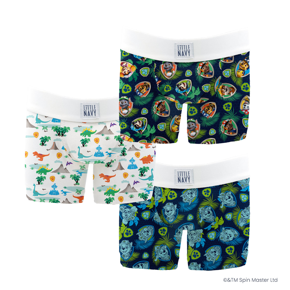 Nickelodeon Paw Patrol Action Underwear 3 Pack Boxer Briefs Size 4 X-Small  NWT