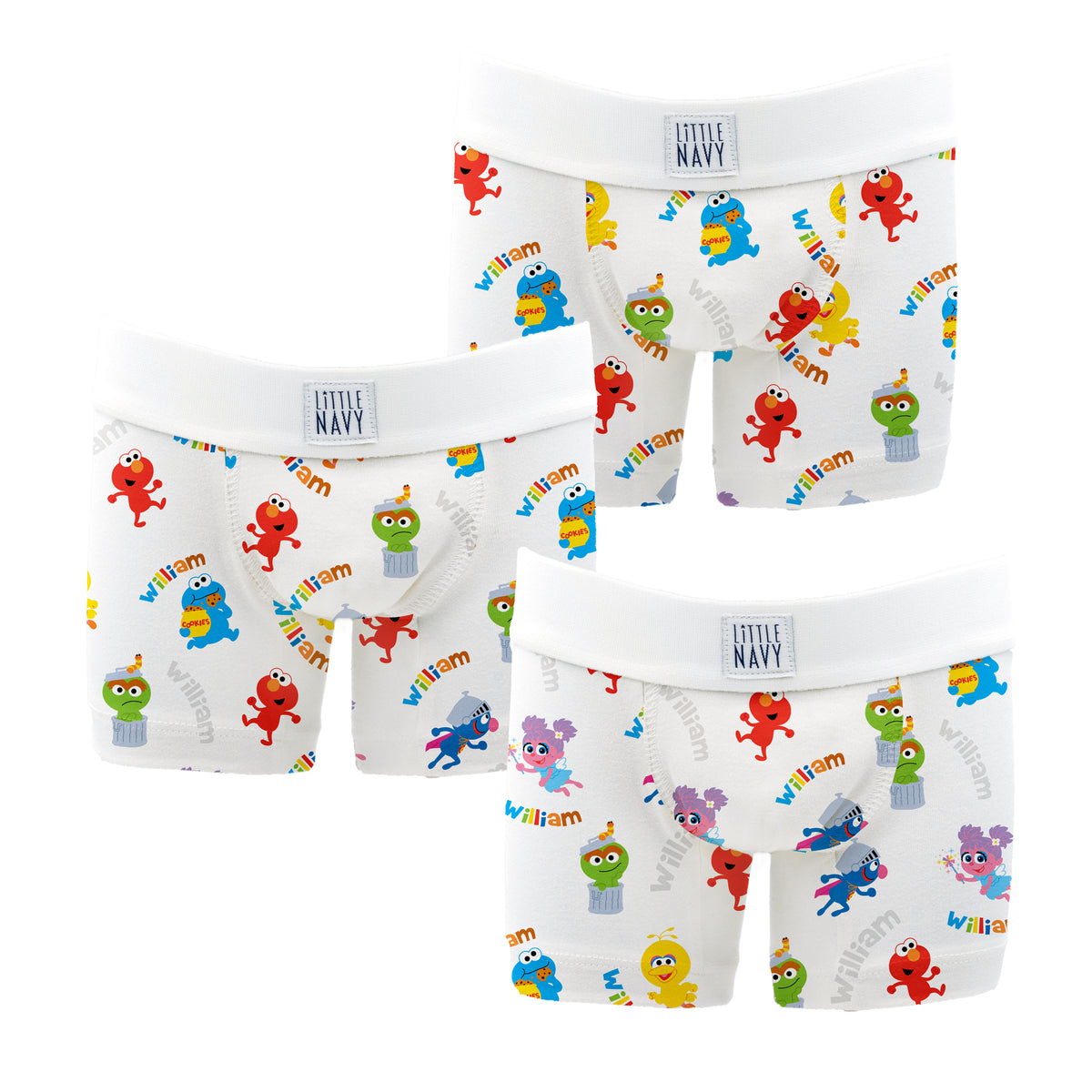 Paw Patrol - Premium Boys Boxer Brief (3 pack) PERSONALIZED - Little Navy