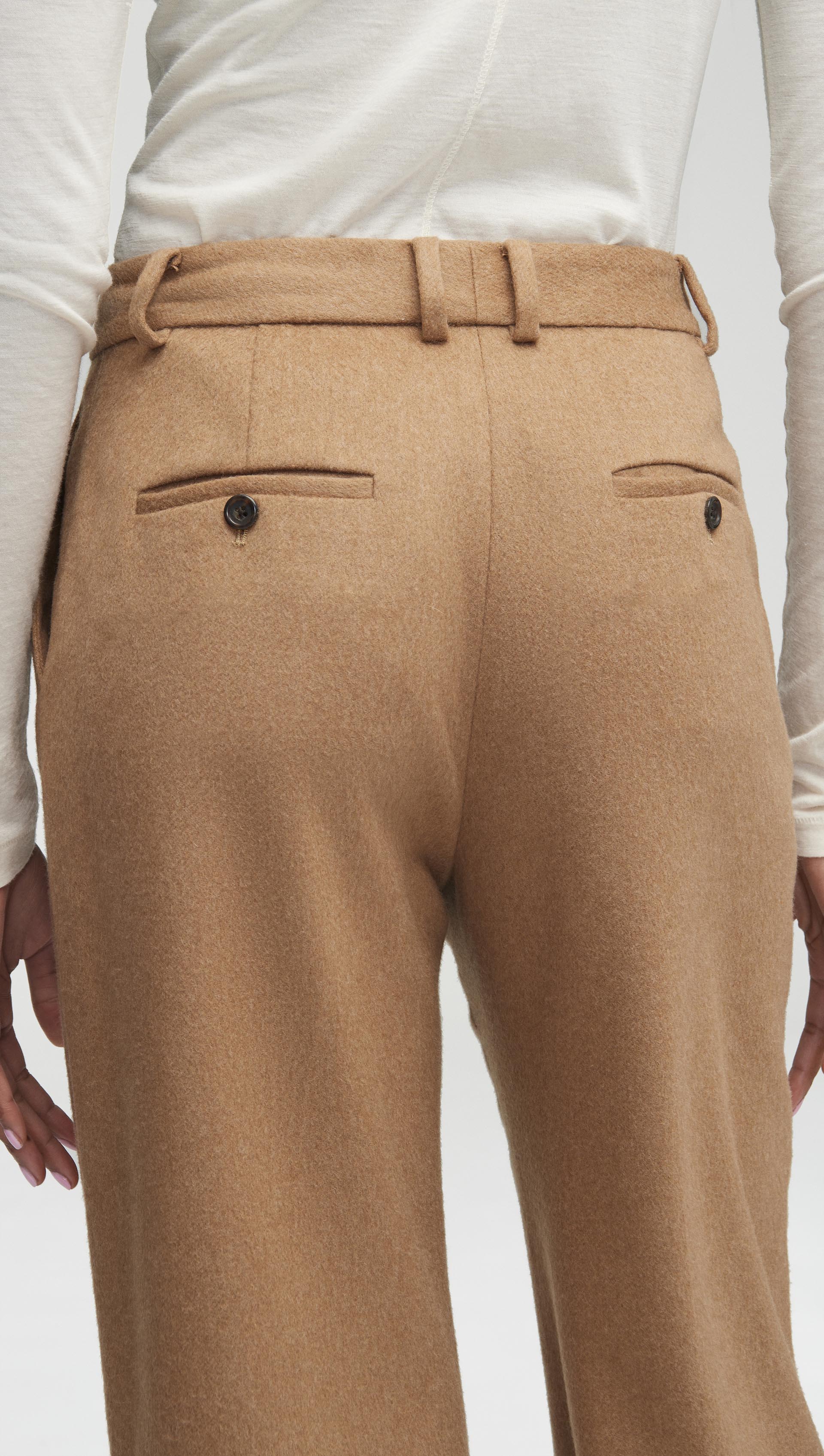 Soho Trouser in Textured Wool, Women's Pants