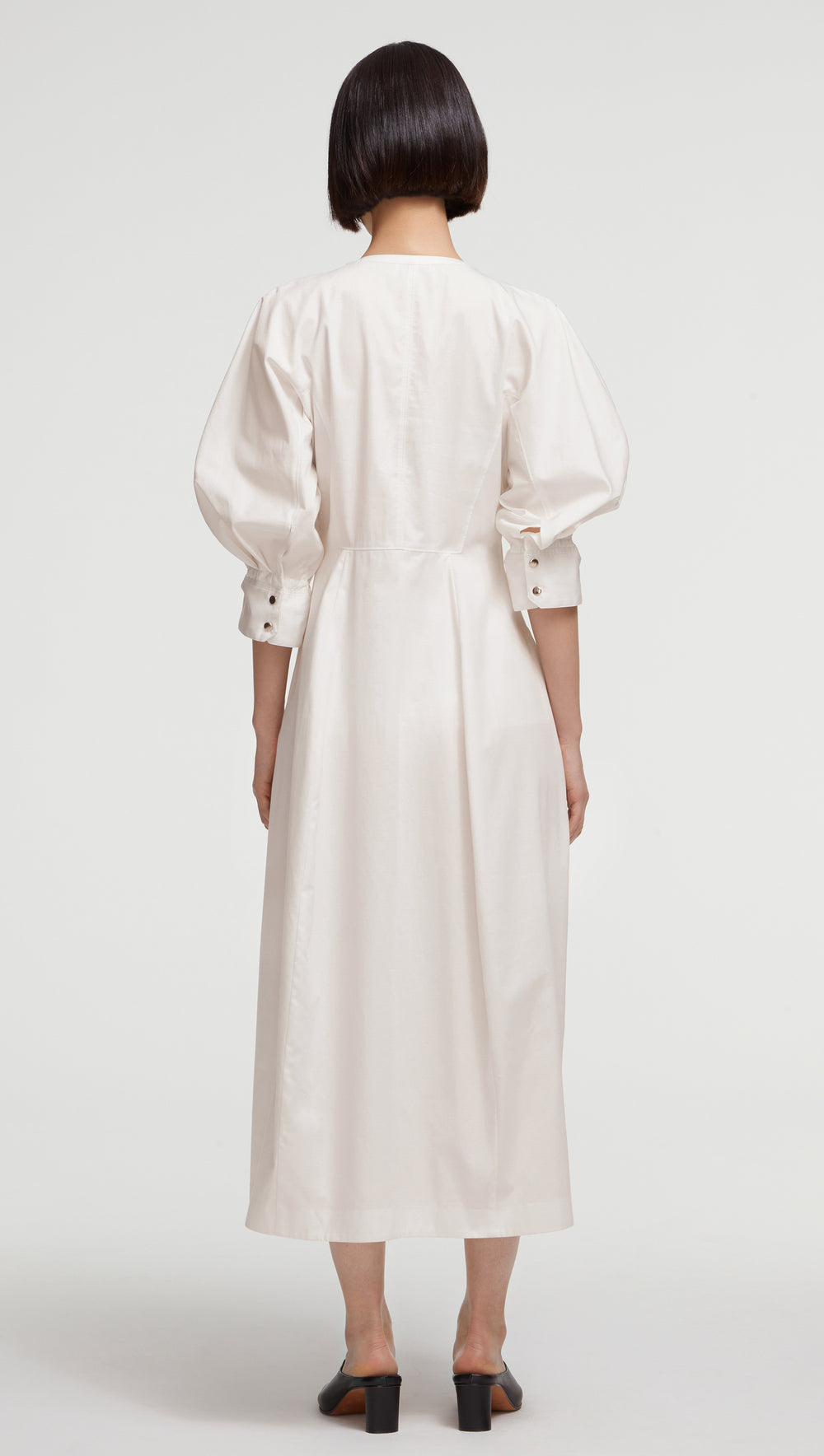 Zipper Dress in Cotton Poplin | Women's Work Dresses | Argent