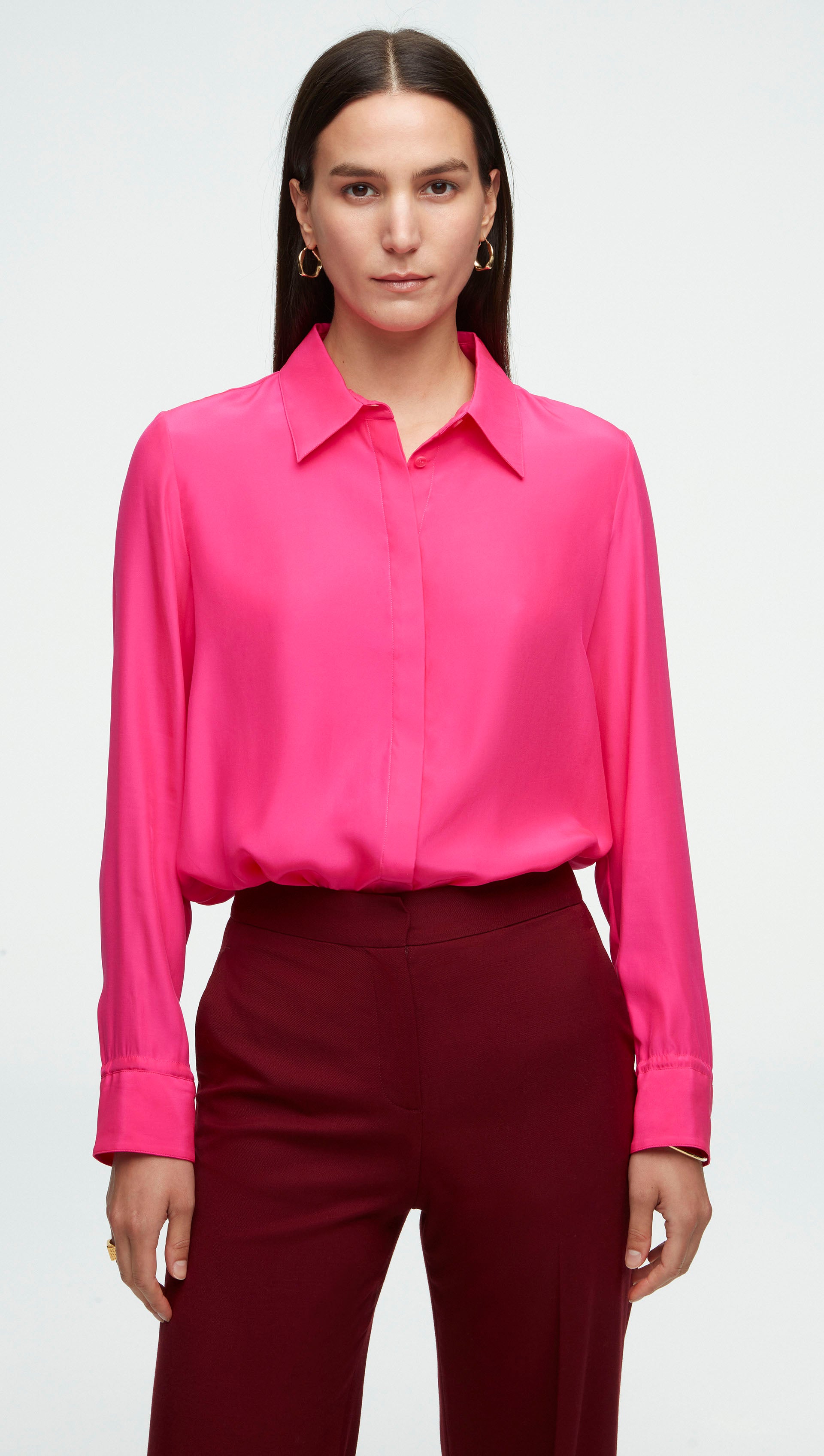 Buy Missguided Satin Bralet Shorts Overshirt 3 Piece - Pink