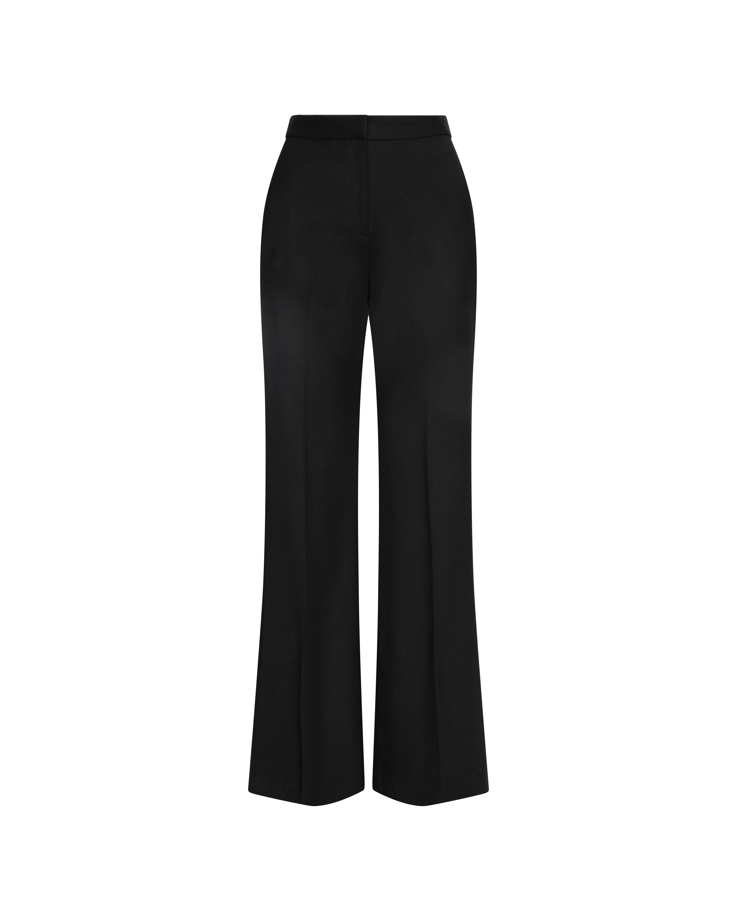 Solitude and Silence Flare Trousers in Black