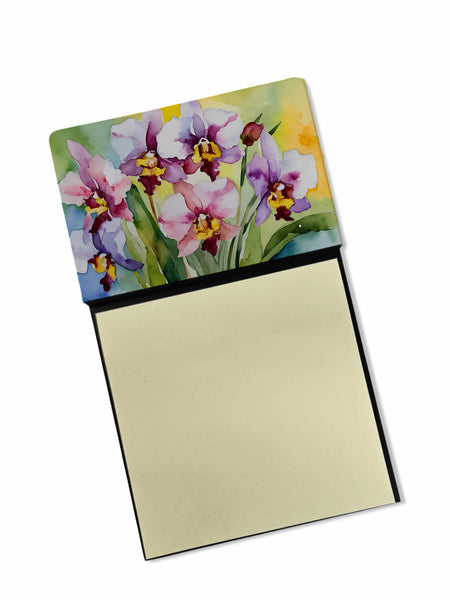 Buy this Orchids in Watercolor Sticky Note Holder