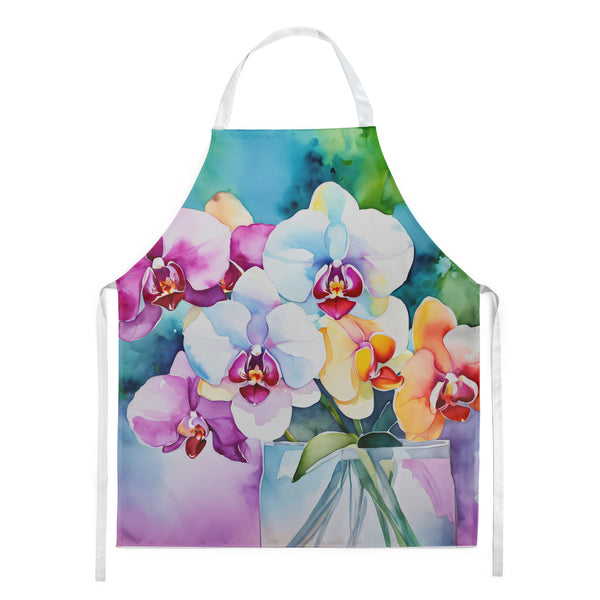 Buy this Orchids in Watercolor Apron