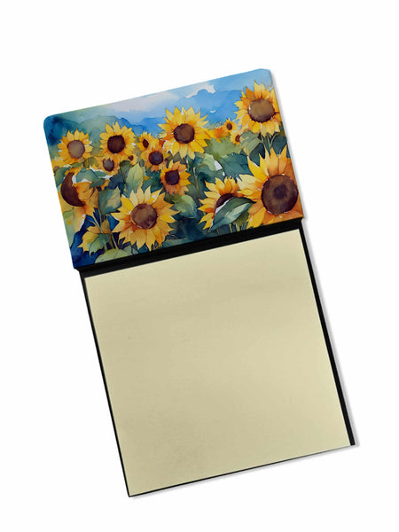 Buy this Sunflowers in Watercolor Sticky Note Holder