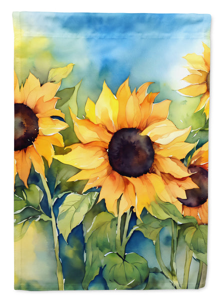 Buy this Sunflowers in Watercolor Garden Flag