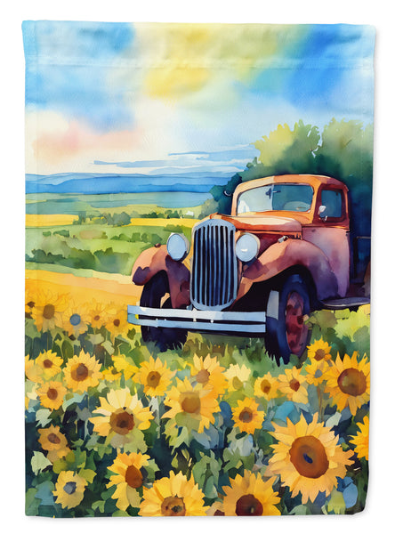 Buy this Kansas Sunflowers in Watercolor Garden Flag