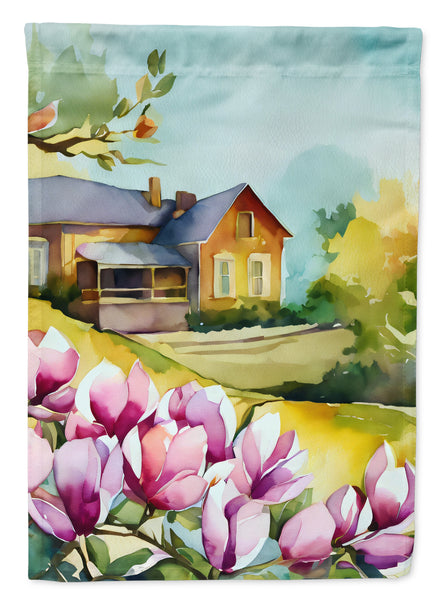 Buy this Louisiana Magnolias in Watercolor Garden Flag