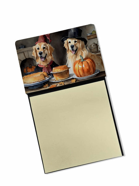 Buy this Golden Retriever Fall Kitchen Pumpkins Sticky Note Holder