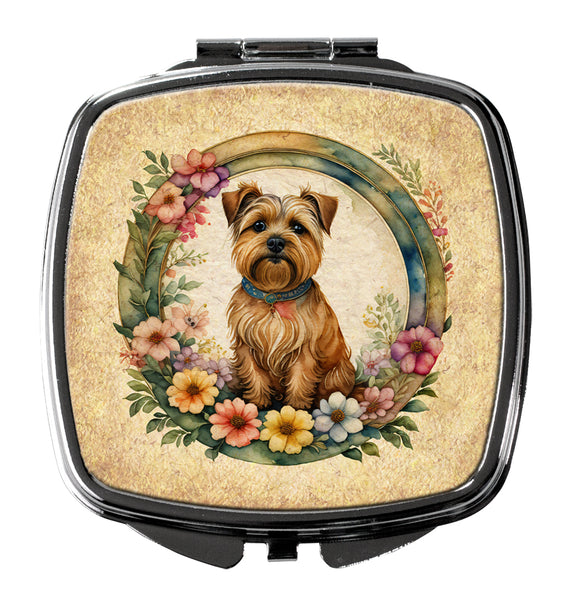 Buy this Norfolk Terrier and Flowers Compact Mirror