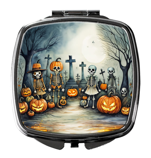 Buy this Calacas Skeletons Spooky Halloween Compact Mirror