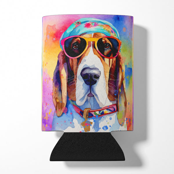 Buy this Basset Hound Hippie Dawg Can or Bottle Hugger