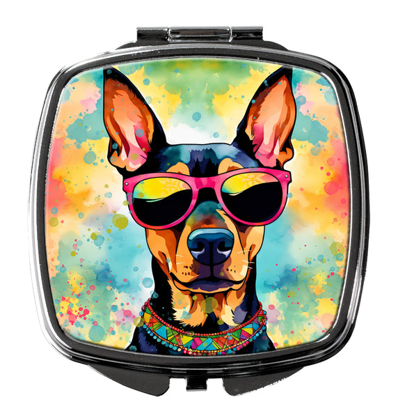 Buy this Doberman Pinscher Hippie Dawg Compact Mirror