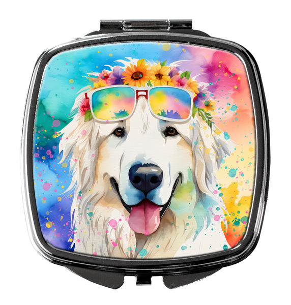 Buy this Great Pyrenees Hippie Dawg Compact Mirror