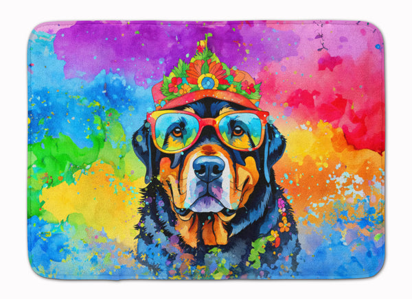 Buy this Rottweiler Hippie Dawg Memory Foam Kitchen Mat