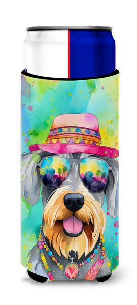 Buy this Schnauzer Hippie Dawg Hugger for Ultra Slim Cans