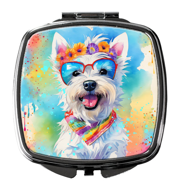 Buy this Westie Hippie Dawg Compact Mirror