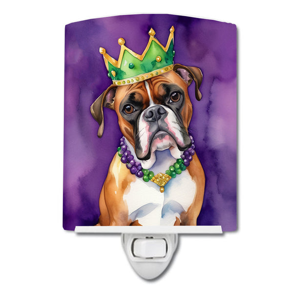 Buy this Boxer King of Mardi Gras Ceramic Night Light