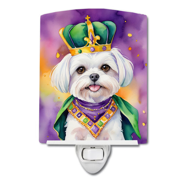 Buy this Maltese King of Mardi Gras Ceramic Night Light