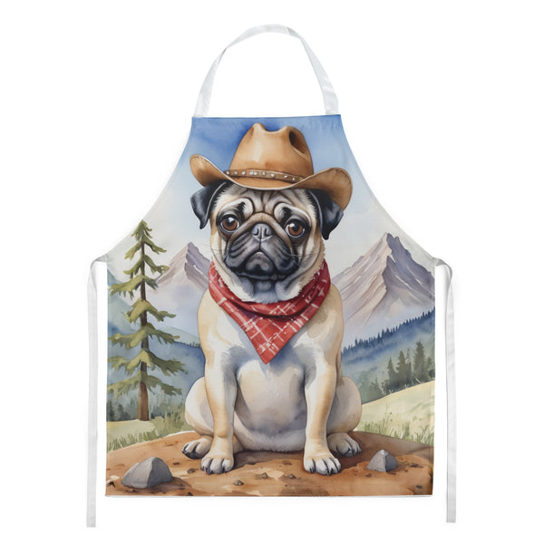 Buy this Pug Cowboy Welcome Apron