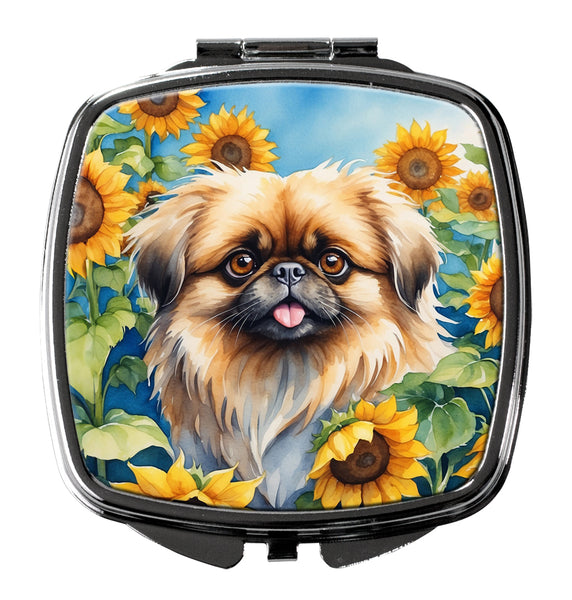 Buy this Pekingese in Sunflowers Compact Mirror