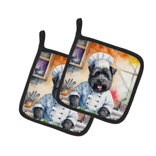 Buy this Bouvier des Flandres The Chef Pair of Pot Holders