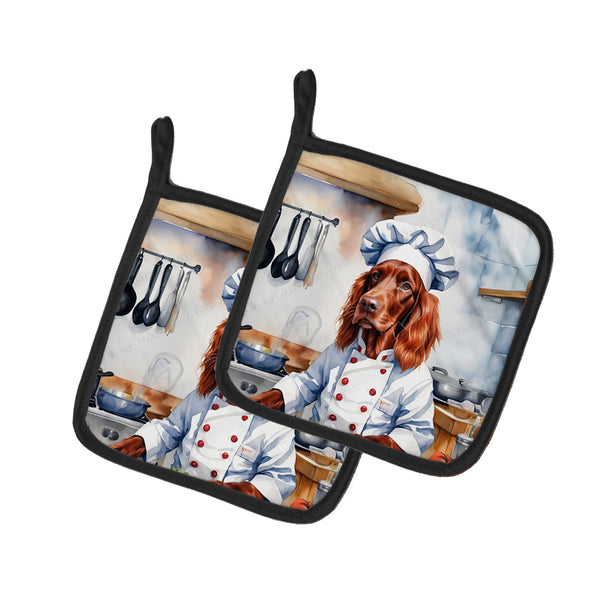 Buy this Irish Setter The Chef Pair of Pot Holders