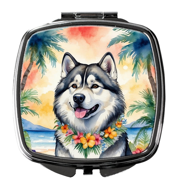 Buy this Alaskan Malamute Luau Compact Mirror