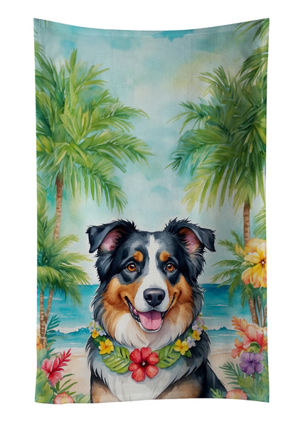 Buy this Australian Shepherd Luau Kitchen Towel