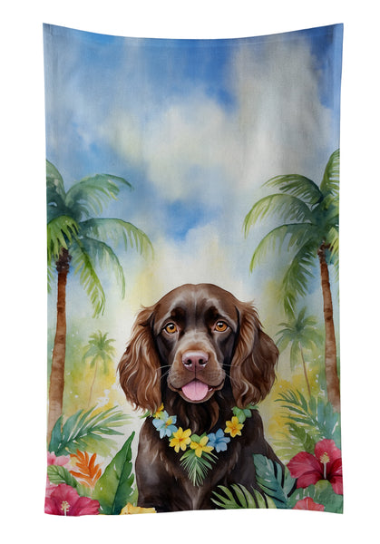 Buy this Boykin Spaniel Luau Kitchen Towel